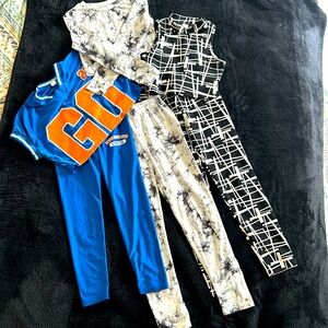 Bundle of 3 Tween Girls’ SHEIN Crop Top Pants Sets - sz 8/9